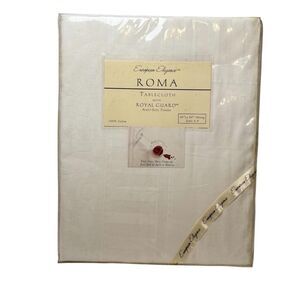 W C Designs Roma Tablecloth with Royal Guard Anti Soil Finish Oblong 60"x84"